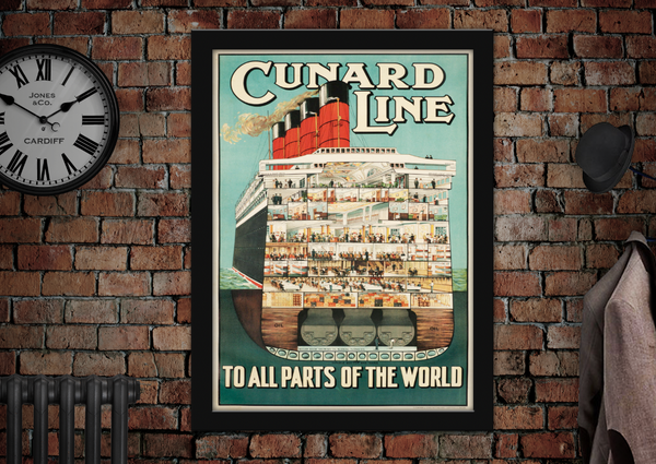 Cunard Line Vintage Shipping Posters