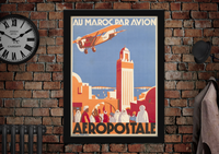 Aeropostale France Air Travel Air Mail Post Poster