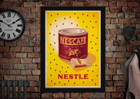 Nescafe Coffee Vintage Style Poster
