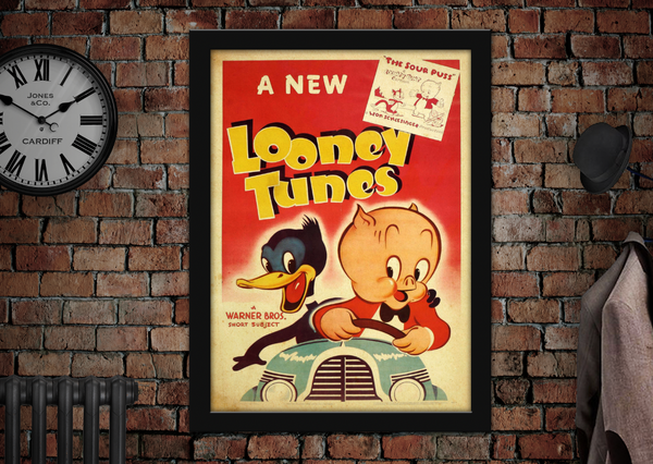 Looney Tunes Vintage Style Cartoon Poster