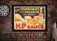 Cartons HP Sauce Poster