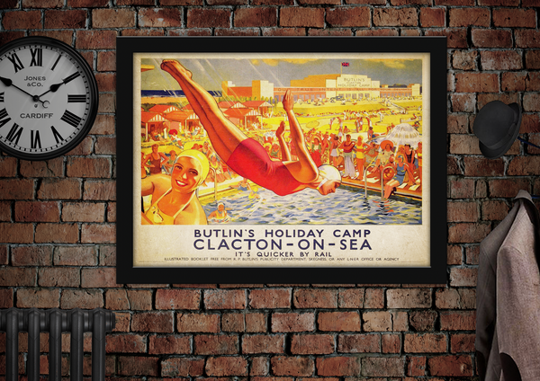 Clacton-on-Sea Railway Poster
