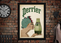 Perrier Three Bottles Poster