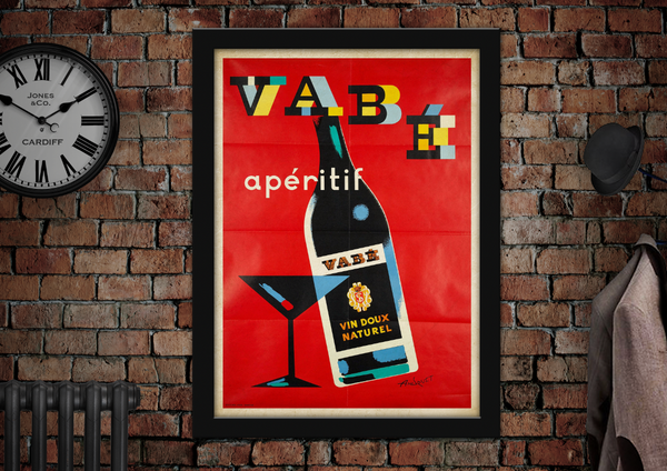 Vabe Aperitif Vintage Style Poster