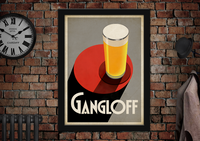 Gangloff Beer Vintage Style Poster