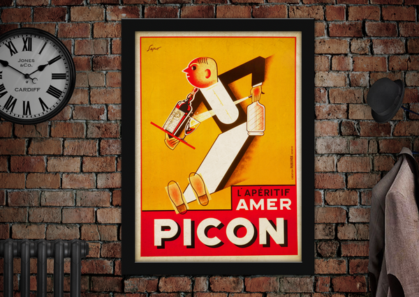 L'aperitif Amer Picon Vintage Style Poster