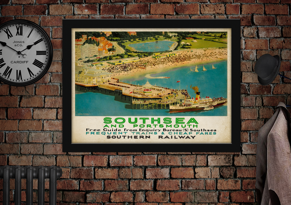 Portsmouth Railway Advertising Poster
