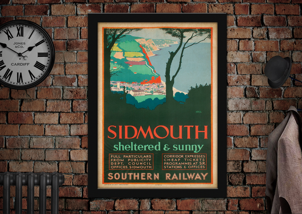 Sidmouth Railway Advertising Poster