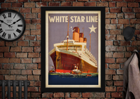 White Star Line Shipping Poster