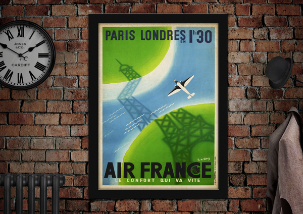 Air France Paris Londres Poster