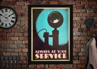 GPO Always At Your Service Telephone Poster