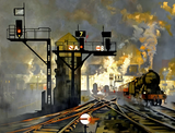 Service by Night British Railways Poster by Shepherd 3
