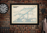 South Western Railway Rail Map Poster
