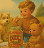 Sun and Sandwiches at Victoria Park Cardiff Vintage Style Advertising Poster