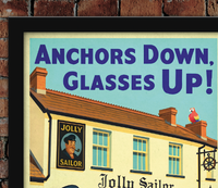 The Jolly Sailor Newton Porthcawl Vintage Advertising Poster