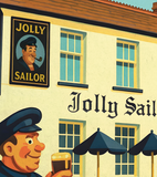 The Jolly Sailor Newton Porthcawl Vintage Advertising Poster