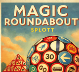 The Magic Roundabout Splott Cardiff Vintage Advertising Poster