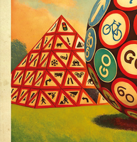 The Magic Roundabout Splott Cardiff Vintage Advertising Poster