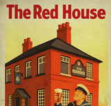The Red House Pub Grangetown Cardiff Vintage Advertising Poster