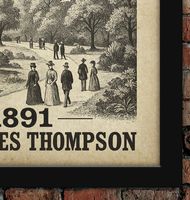 Thompson Park Grand Opening Cardiff Vintage Style Poster