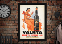 Valmya Grand Vin Genereux Doux Vintage Style Poster