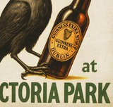 Victoria Park Cardiff Enjoy a Guinness Vintage Style Advertising Poster