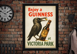 Victoria Park Cardiff Enjoy a Guinness Vintage Style Advertising Poster
