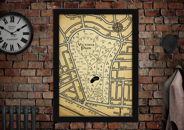 Victoria Park Cardiff Lord of the Rings Middle Earth Map