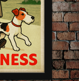 Victoria Park Dog Walk Vintage Guinness Advertising Poster 3