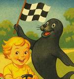 Victoria Park Grand Prix Cardiff Vintage Style Advertising Poster