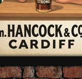Wm. Hancock & Co. Extra Strength Cardiff Vintage Style Drinks Advertising Poster