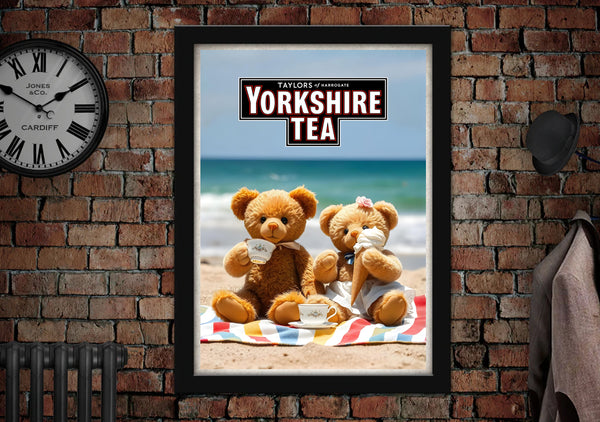 Yorkshire Tea Seaside Enjoying Ice Cream_Poster