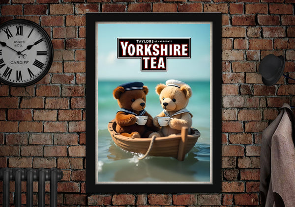 Yorkshire Tea Sailors Seaside Poster