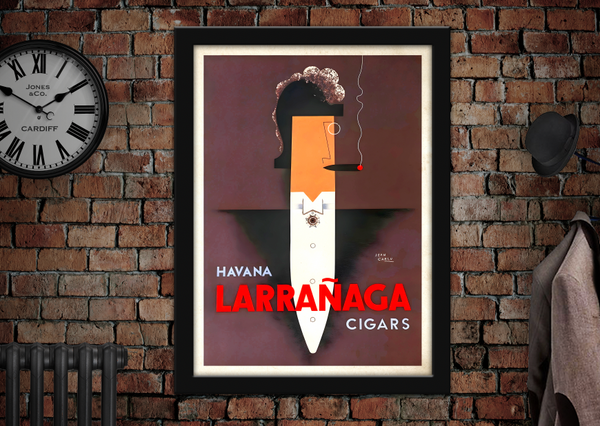 Havana Larranaga Cigars Vintage Style Smoking Advertising Poster