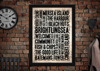 Brightlingsea Town Art Poster Print