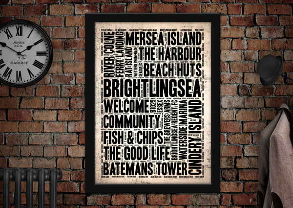 Brightlingsea Town Art Poster Print