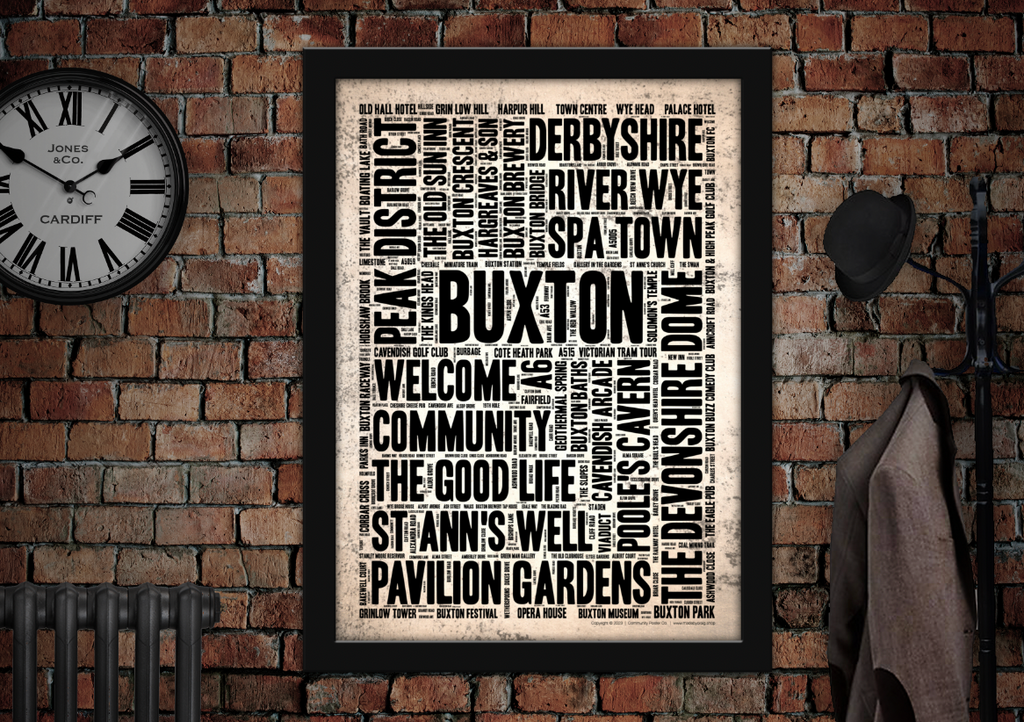 Home › Buxton English Towns Letter Press Style Poster