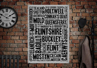 Flintshire Towns Poster - Made by Craig