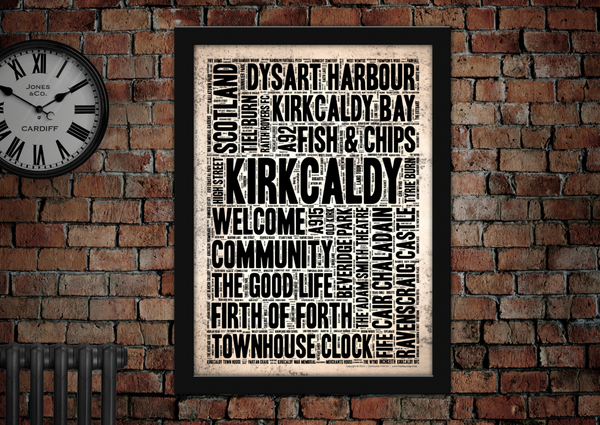 Kirkcaldy Town Poster Fife