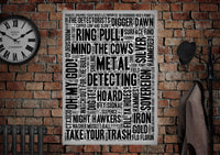 Metal Detecting Poster - Made by Craig