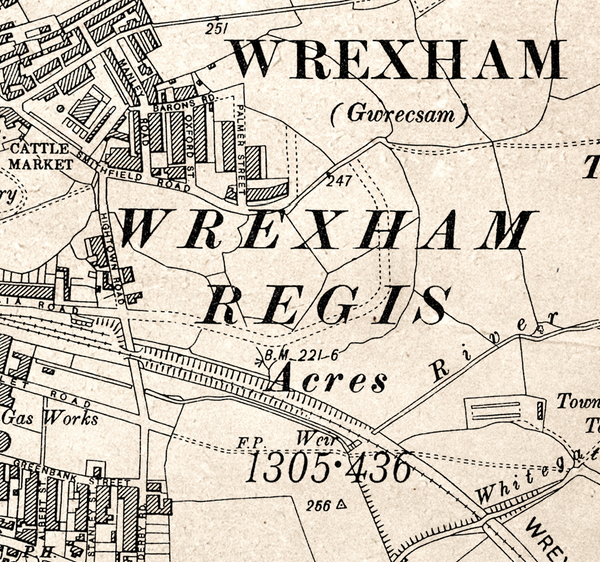 Wrexham Map c1905