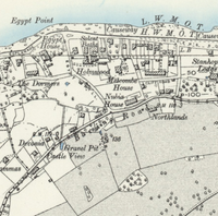 Cowes & East Cowes Map c1900