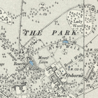 Cowes & East Cowes Map c1900