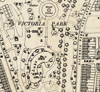 Victoria Park West Cardiff c1905 Map