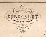 Royal Burgh of Kirkcaldy Map c1824